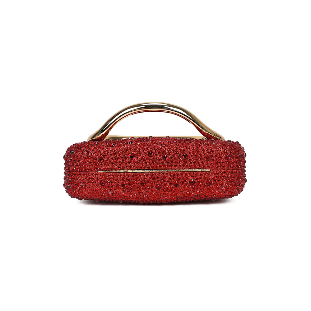 Gallantry Marit – Rhinestone evening bag in Red