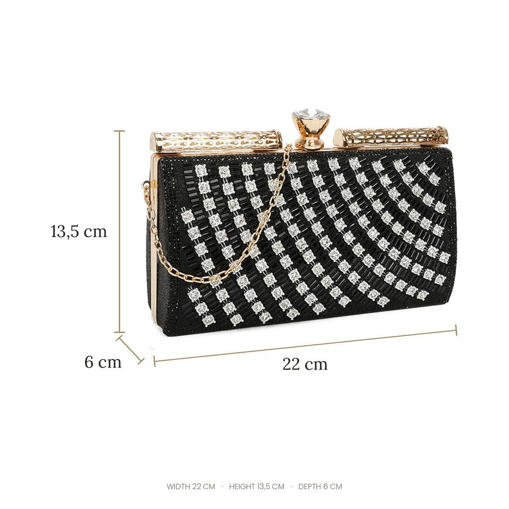 Gallantry Kaja Black – afmetingen 22 x 13,5 x 6 cm