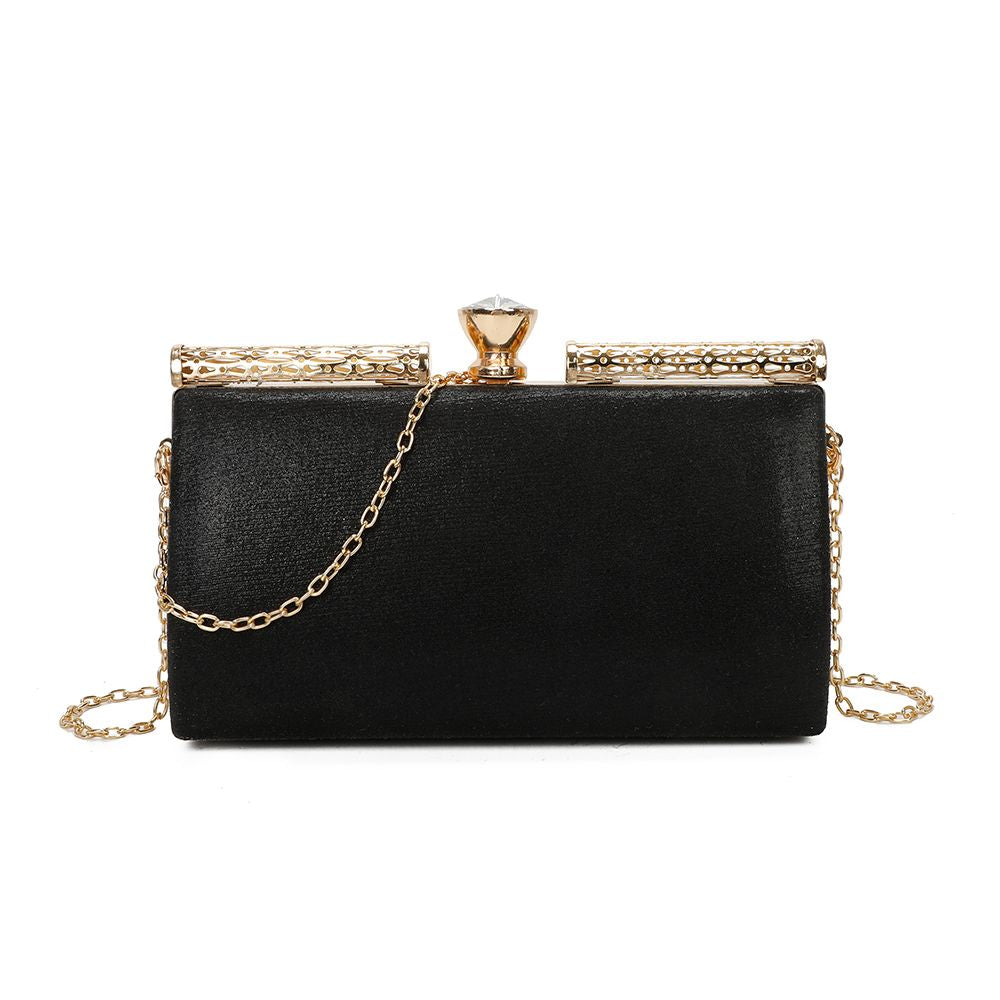 Gallantry Kaja – Embellished evening clutch in Black
