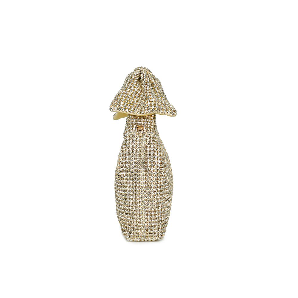 Gallantry Willemijn – Rhinestone knot bag in Gold