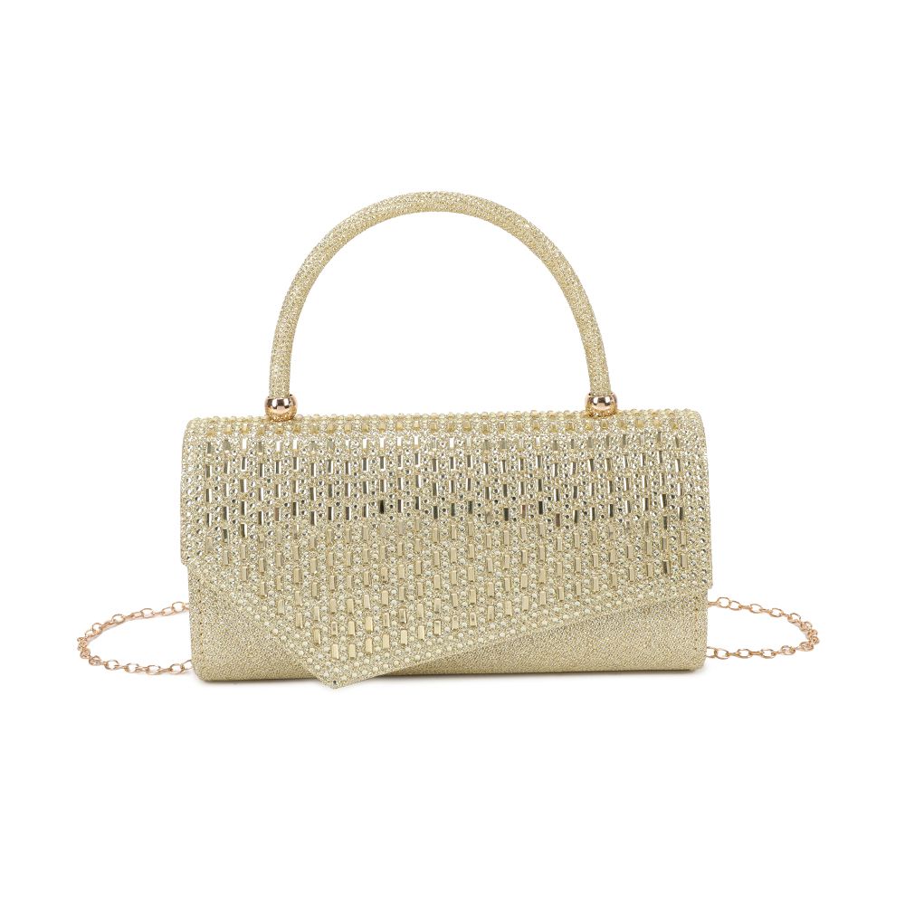 Gallantry Sabrina – Rhinestone evening clutch in Gold