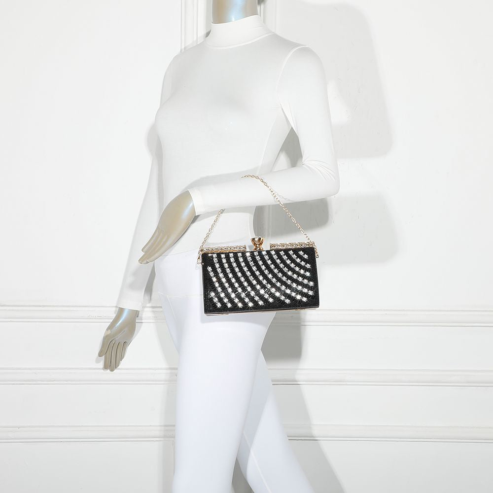 Gallantry Kaja – Embellished evening clutch in Black