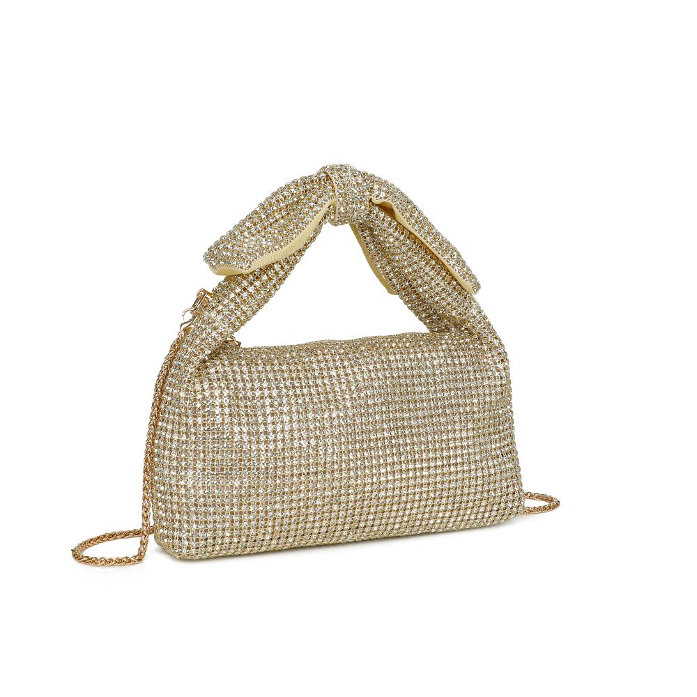 Gallantry Willemijn – Rhinestone knot bag in Gold