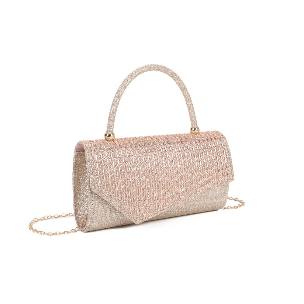 Gallantry Sabrina – Rhinestone evening clutch in Champagne