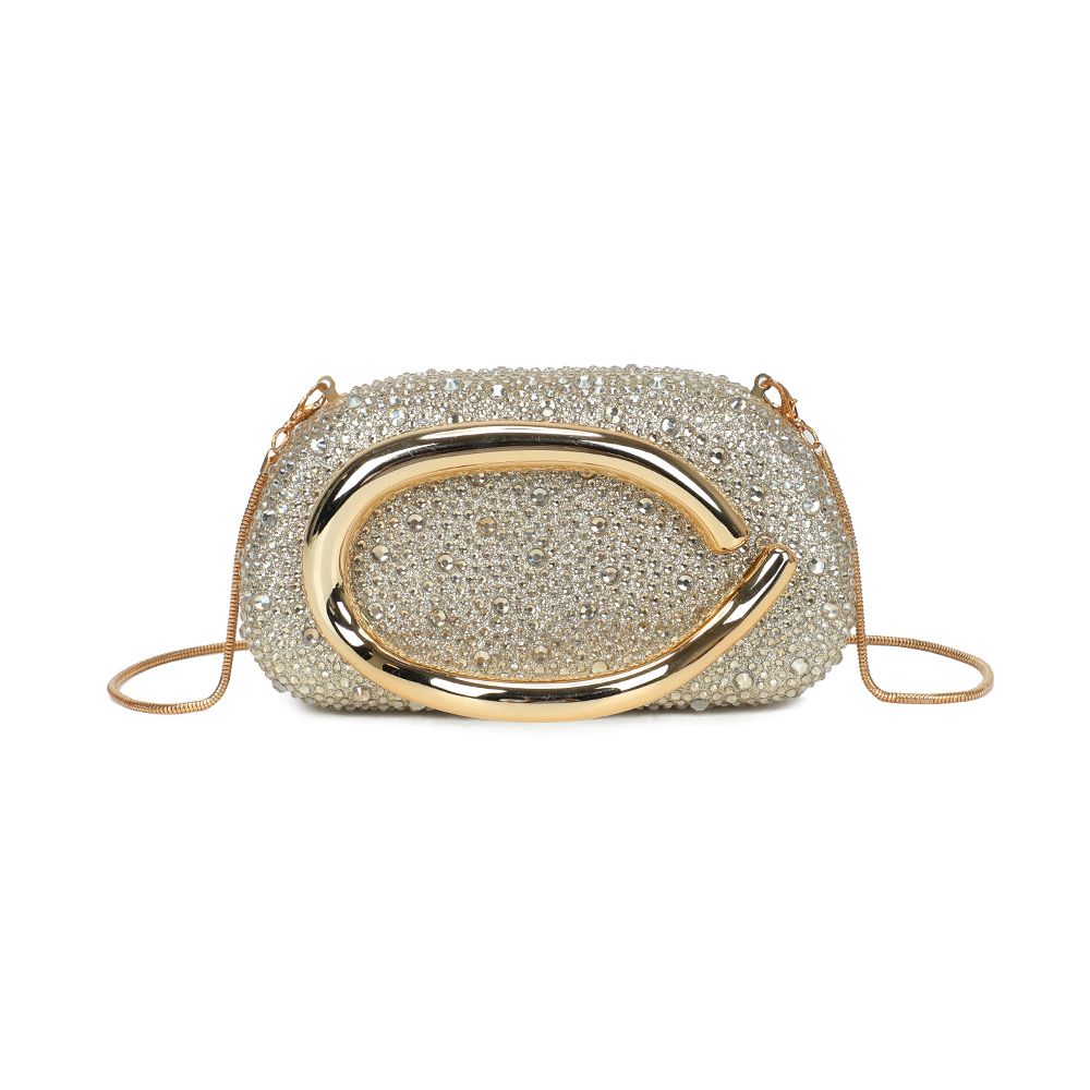 Gallantry Marit – Rhinestone evening bag in Gold