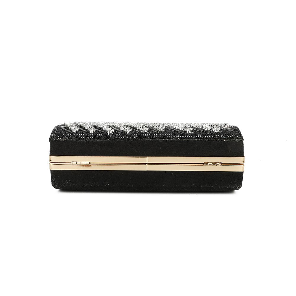 Gallantry Kaja – Embellished evening clutch in Black