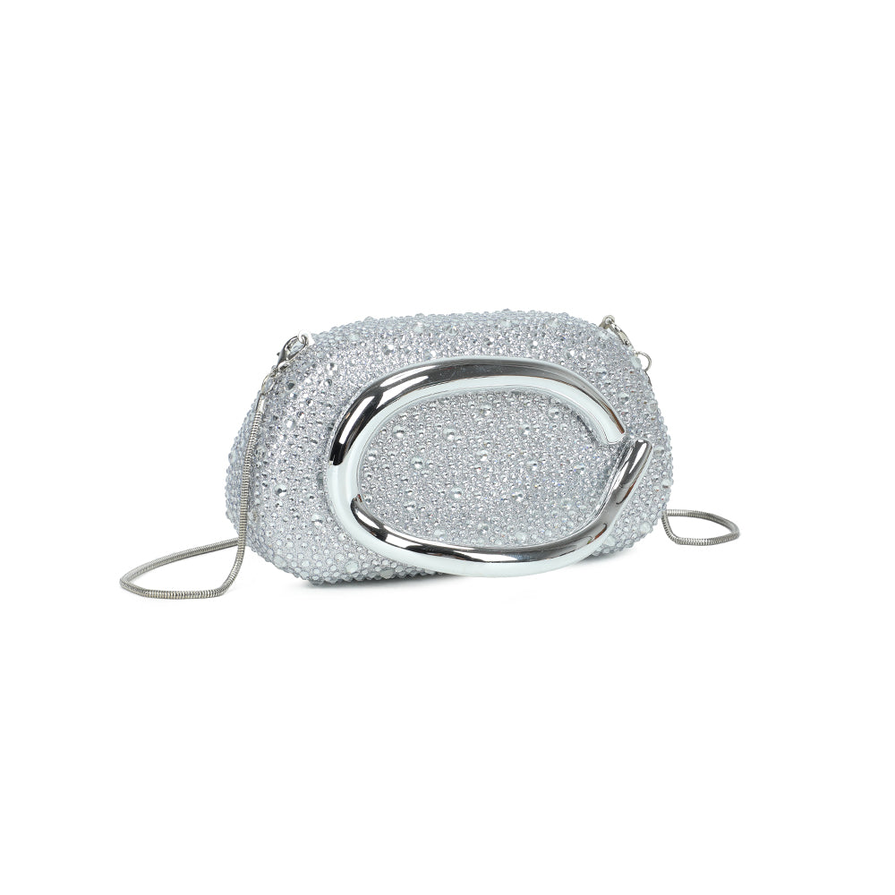 Gallantry Marit – Rhinestone evening bag in Silver