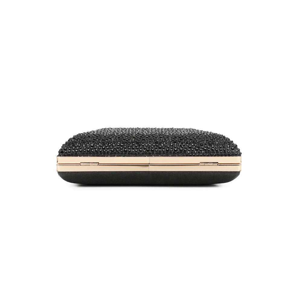 Gallantry Lieve – Rhinestone frame bag in Black