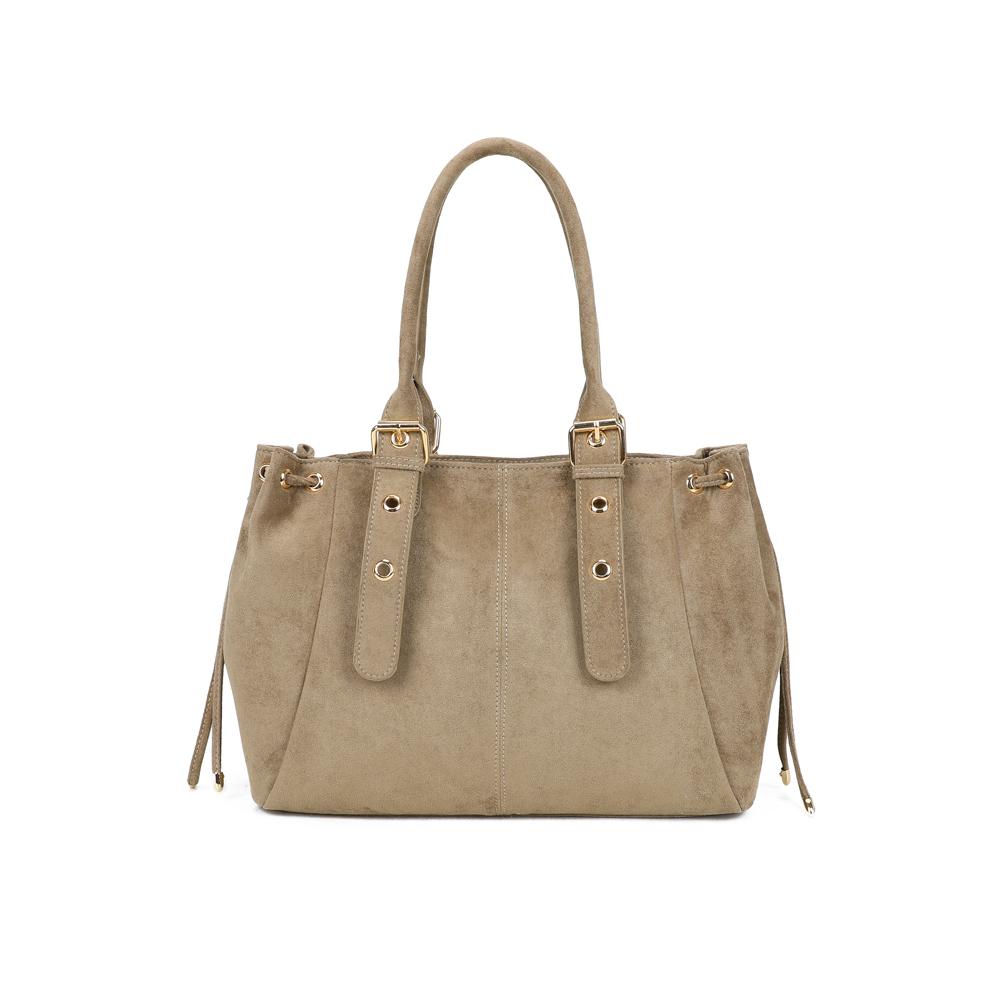Gallantry Juliette suede handbag D. Taupe