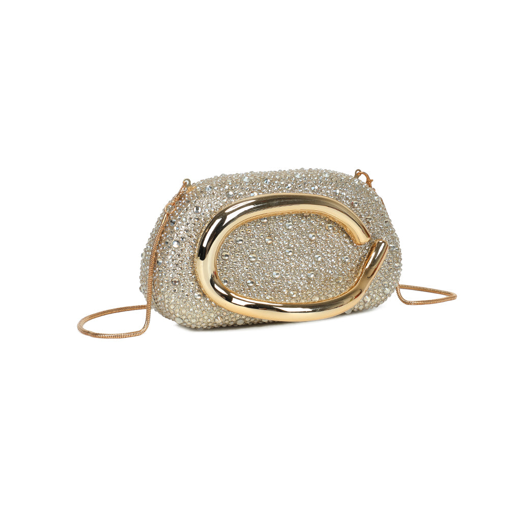 Gallantry Marit – Rhinestone evening bag in Gold
