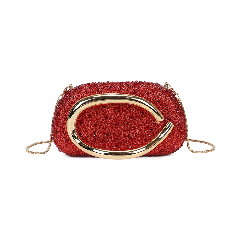 Gallantry Marit – Rhinestone evening bag in Red