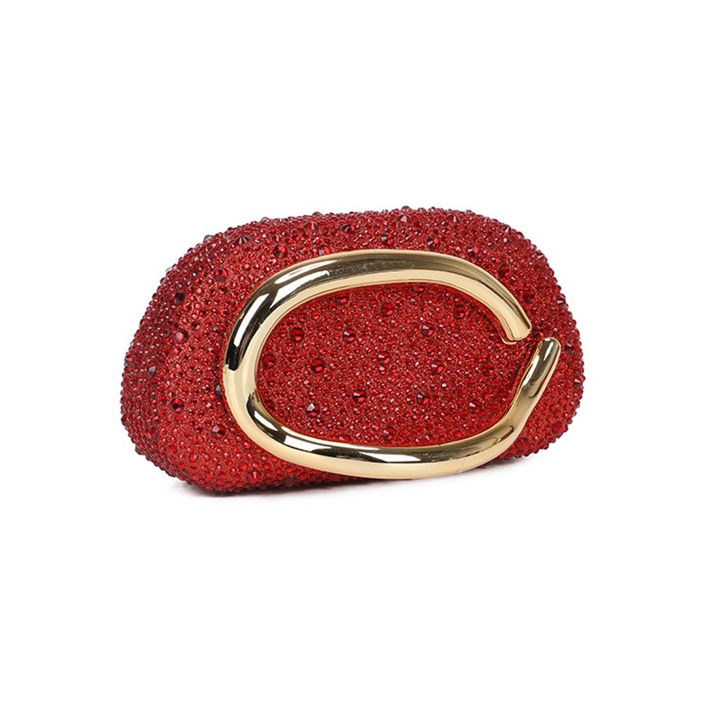 Gallantry Marit – Rhinestone evening bag in Red