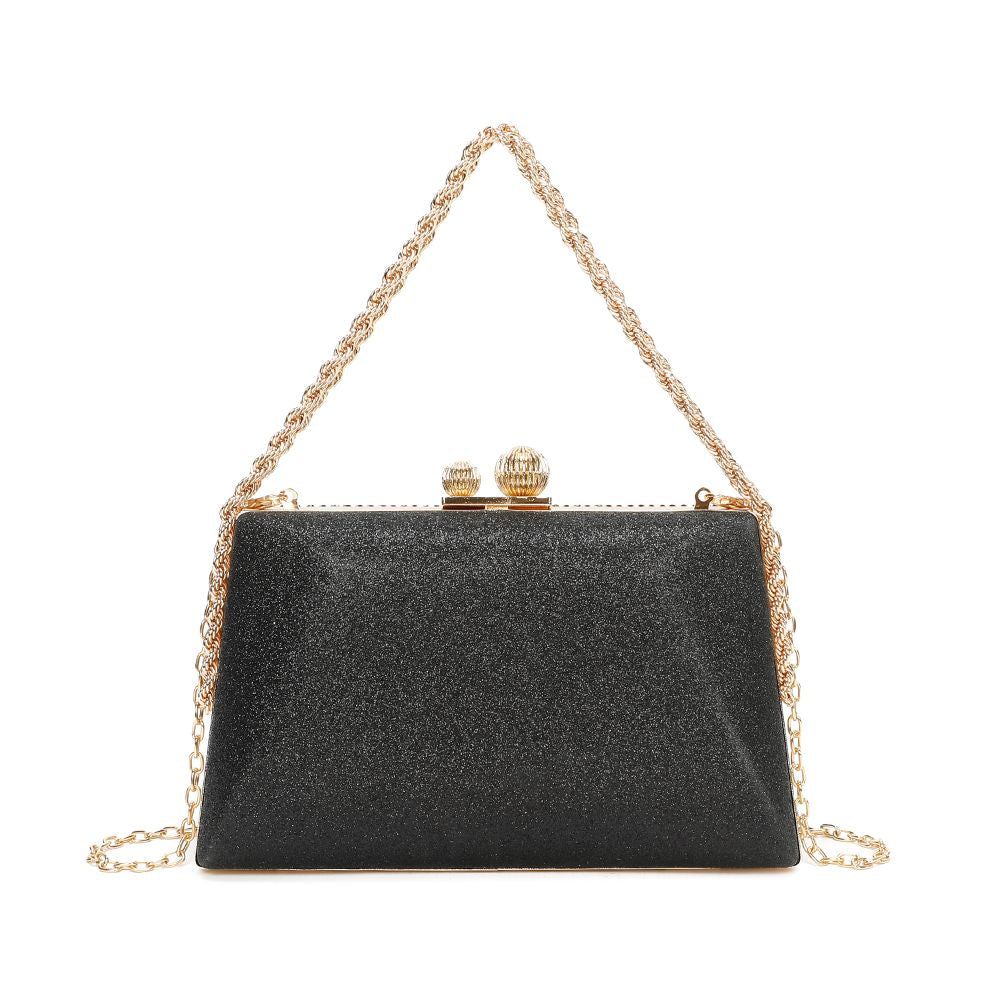 Gallantry Lieve – Rhinestone frame bag in Black