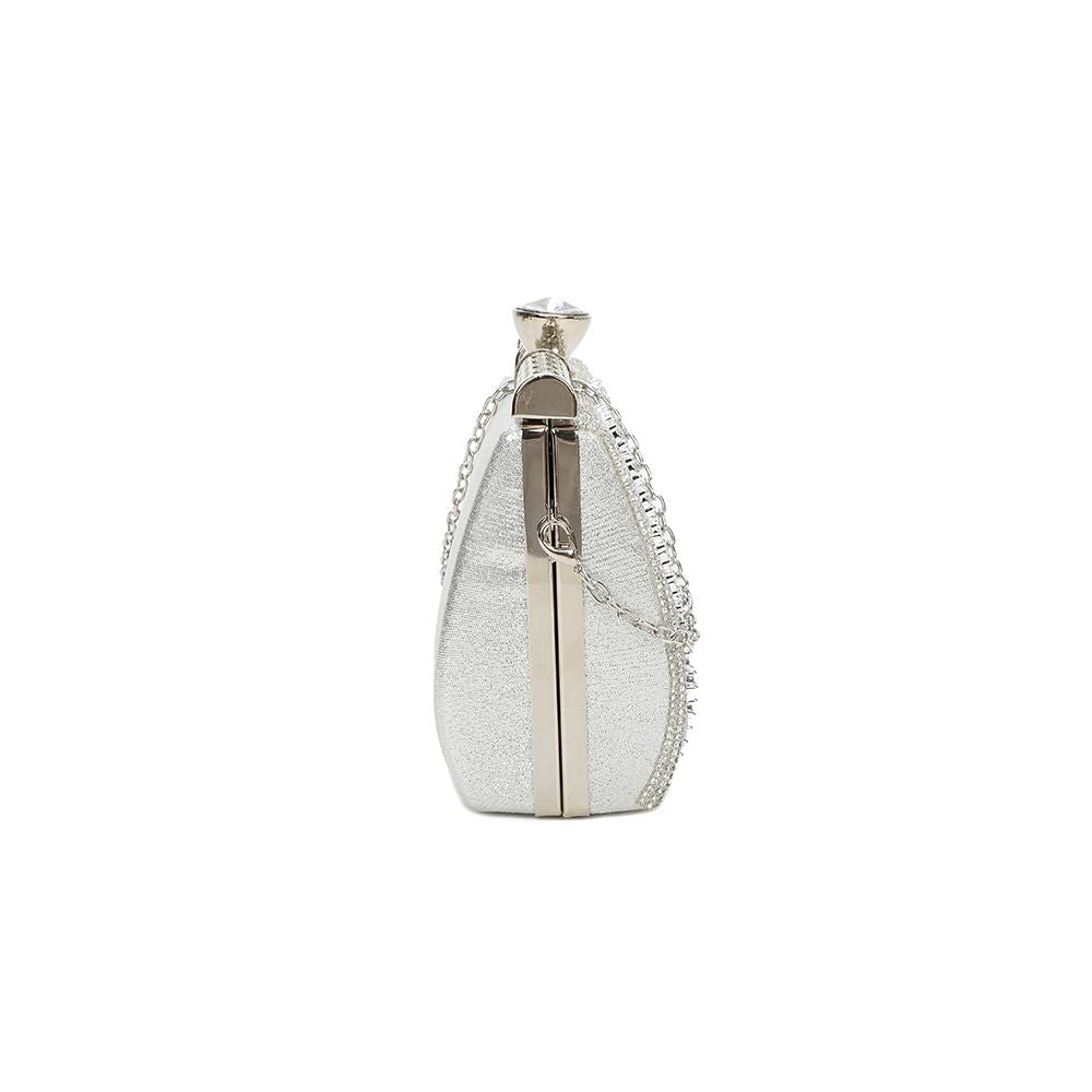 Gallantry Kaja – Embellished evening clutch in Silver