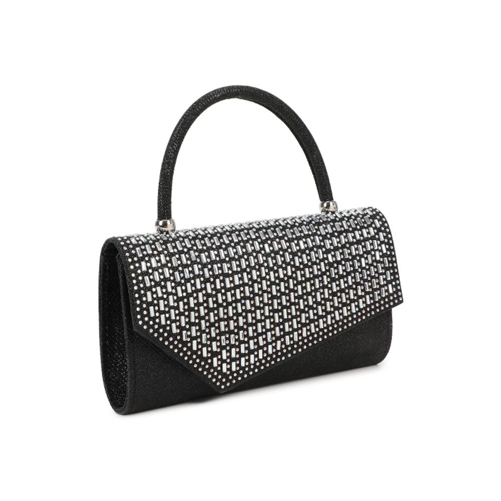 Gallantry Sabrina – Rhinestone evening clutch in Black
