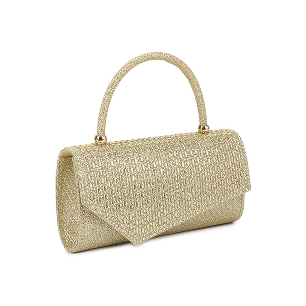 Gallantry Sabrina – Rhinestone evening clutch in Gold