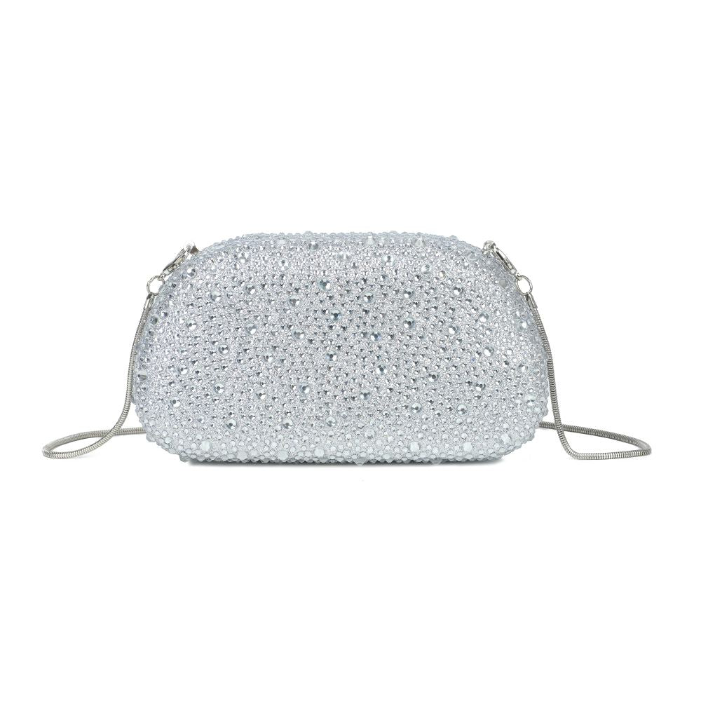 Gallantry Marit – Rhinestone evening bag in Silver