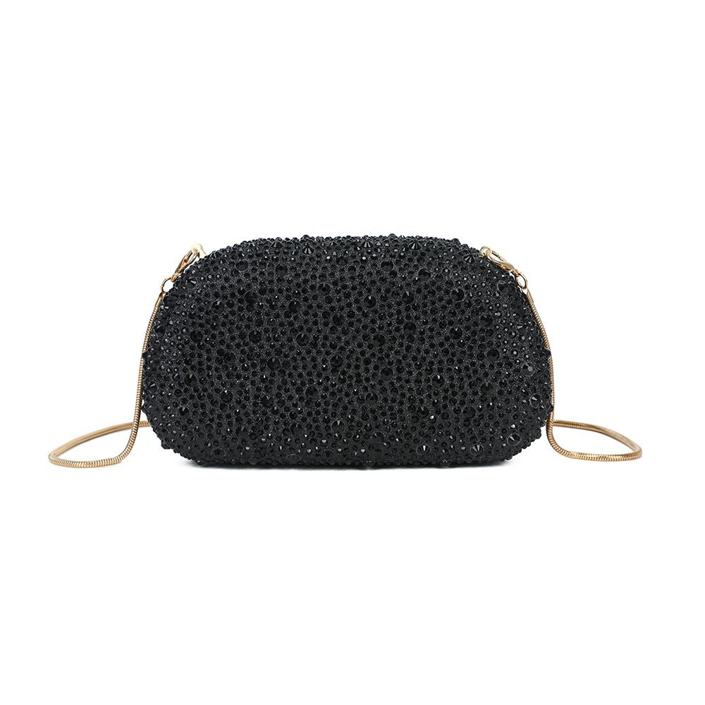 Gallantry Marit – Rhinestone evening bag in Black
