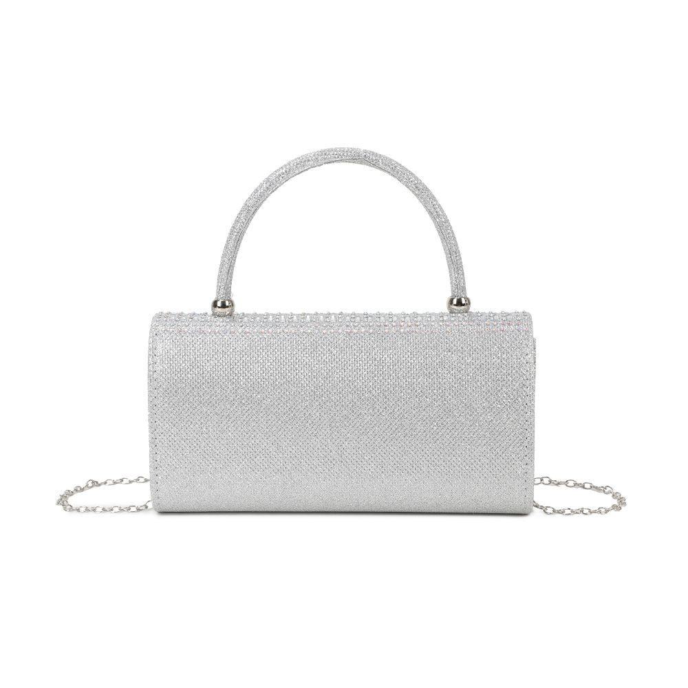 Gallantry Sabrina – Rhinestone evening clutch – Silver