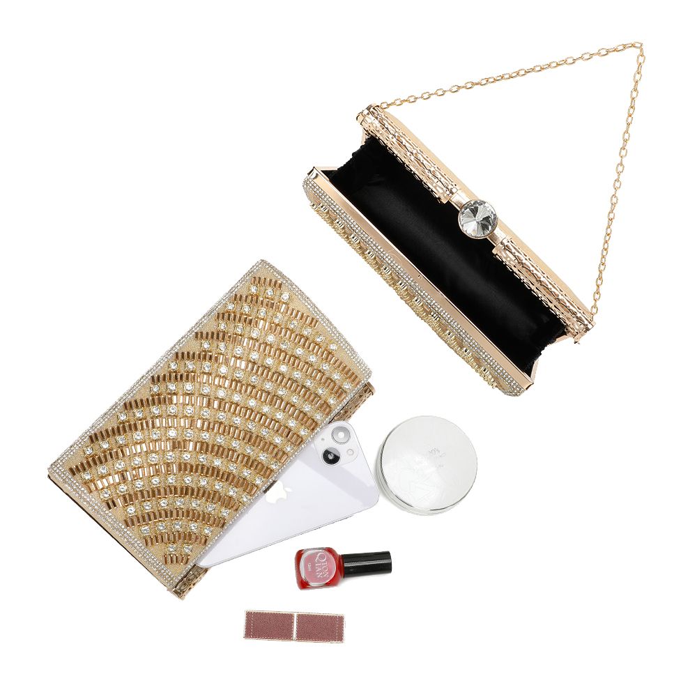 Gallantry Kaja – Embellished evening clutch in Gold
