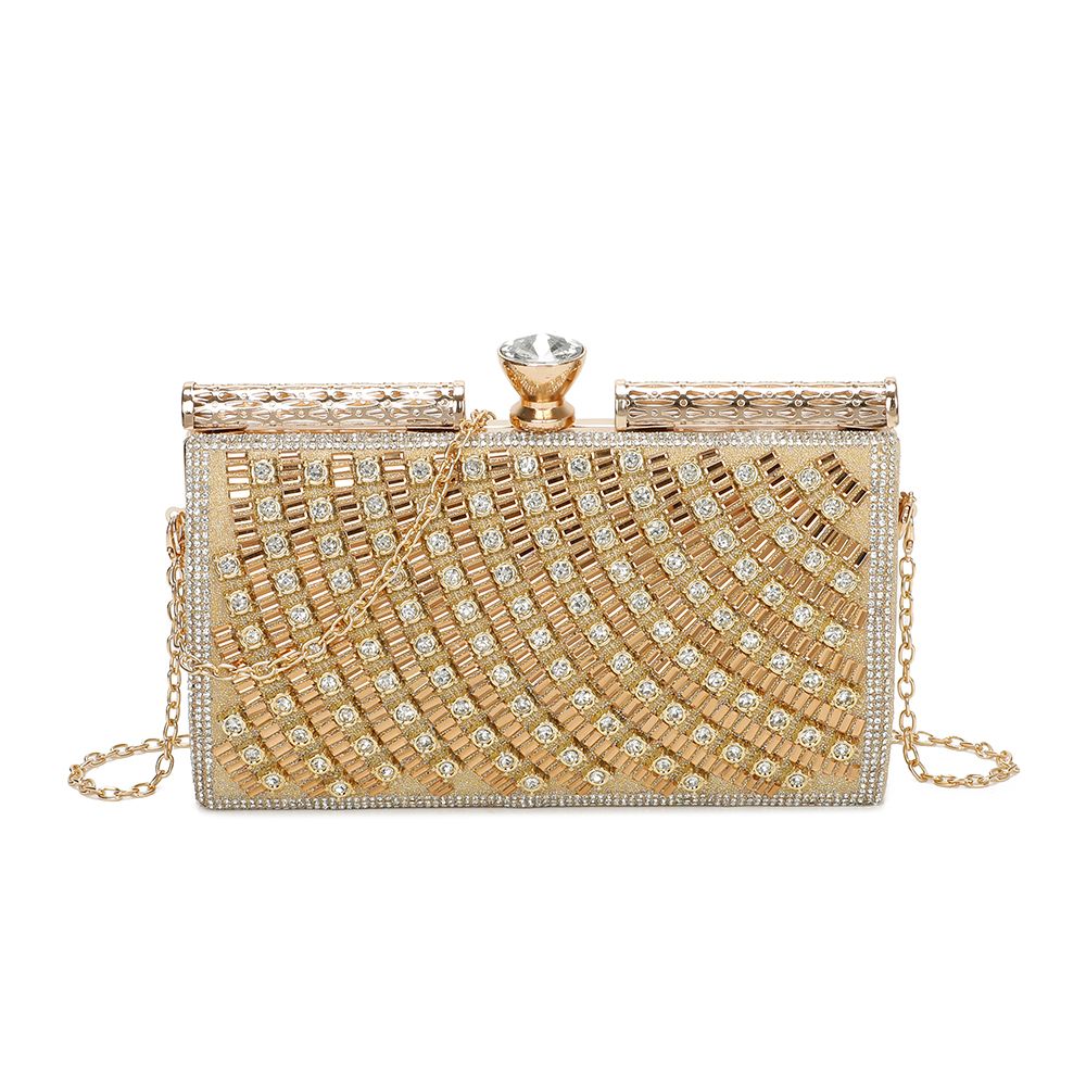 Gallantry Kaja – Embellished evening clutch in Gold