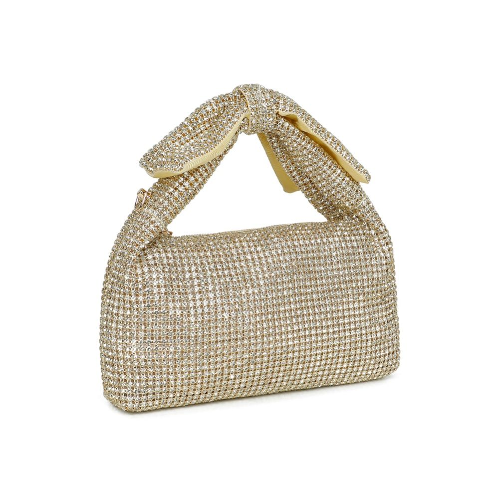 Gallantry Willemijn – Rhinestone knot bag in Gold