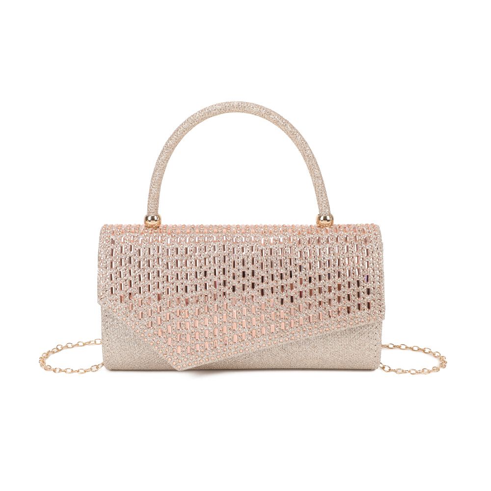 Gallantry Sabrina – Rhinestone evening clutch in Champagne